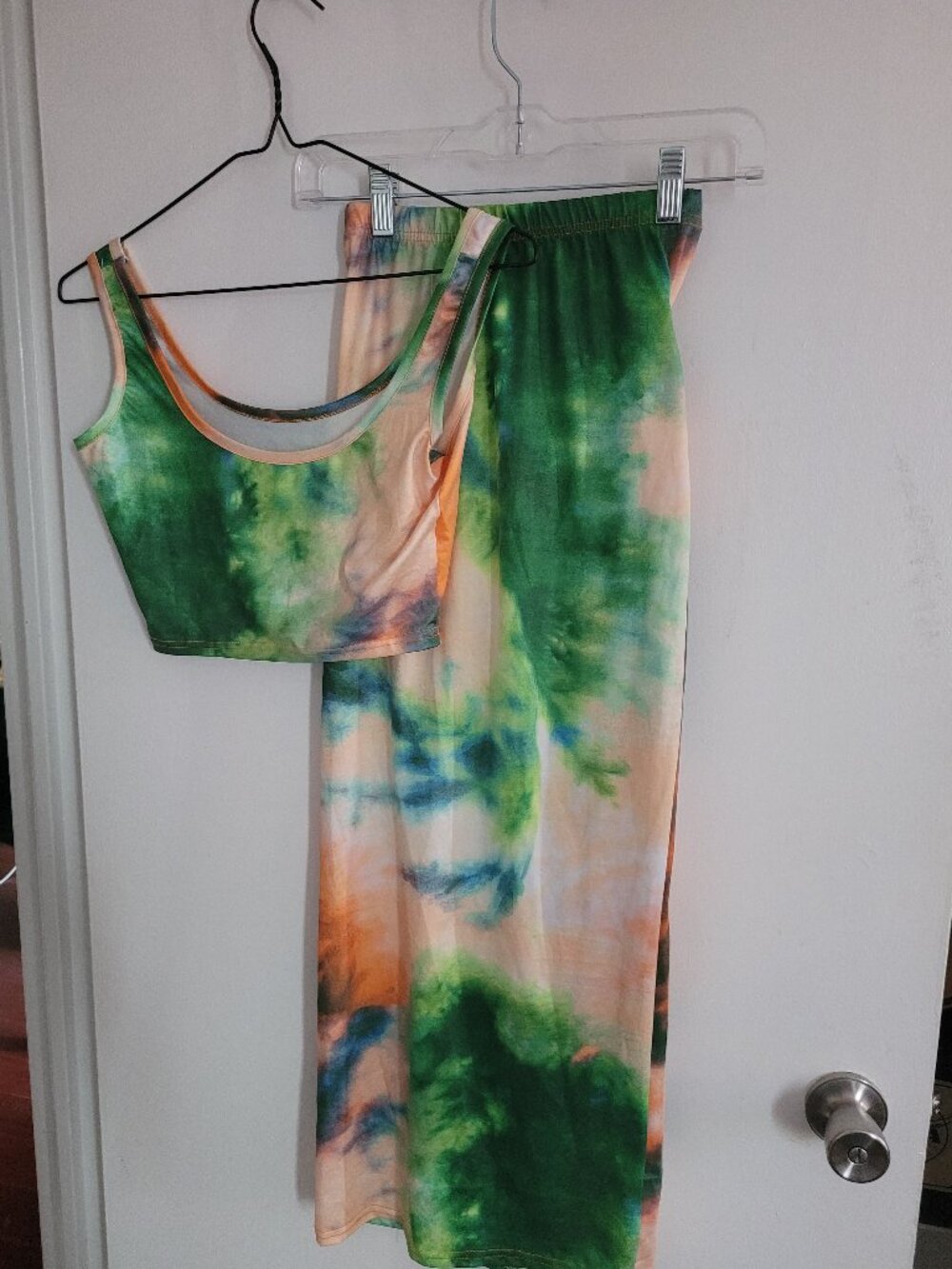 Tide dye skirt and top - pair